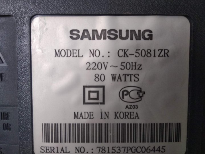 Схема телевизора samsung ck 5081zr