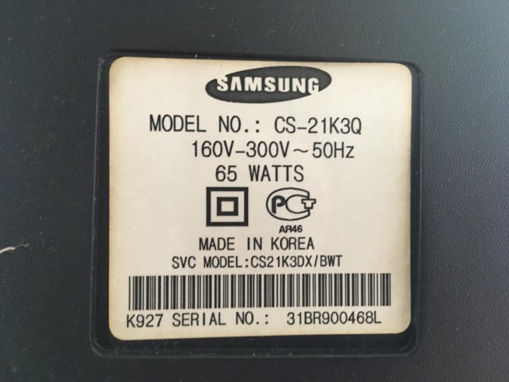 Телевизор Samsung CS-21K3Q – купить в Москве, цена 500 руб., продано 22 ...