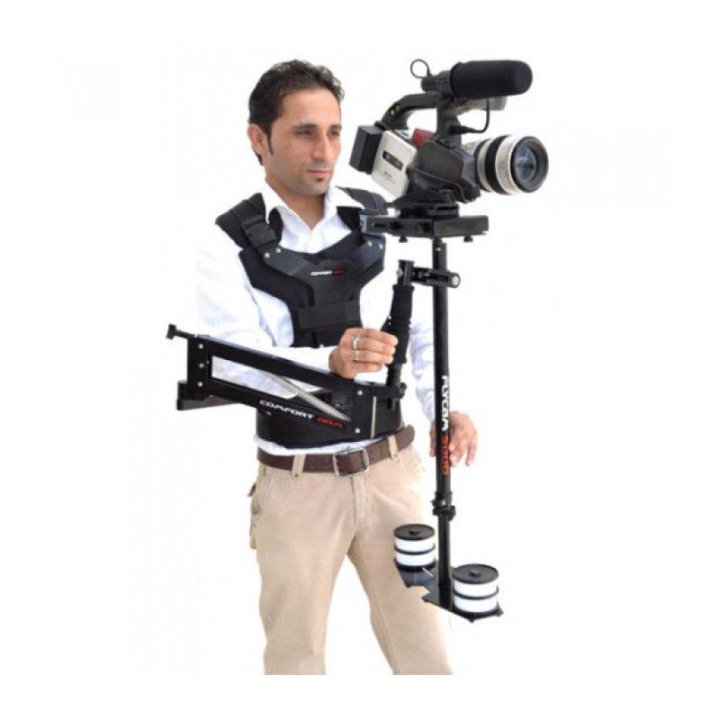 Flycam 2000. Плечевой риг для видеокамеры. Flycam 2000. Операторский жилет стедикам. Comfort arm.