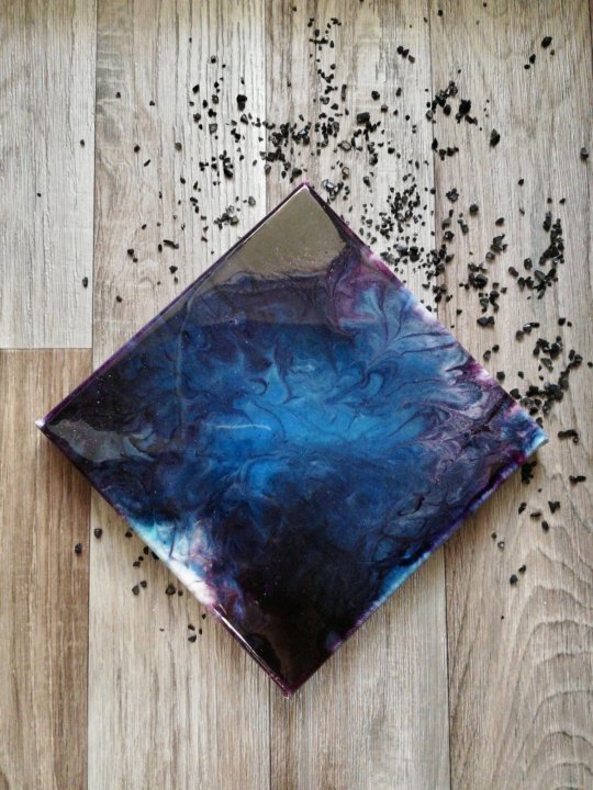 Картина космос из эпоксидной смолы