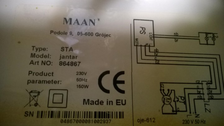 Схема контроллер кухонной вытяжки maan