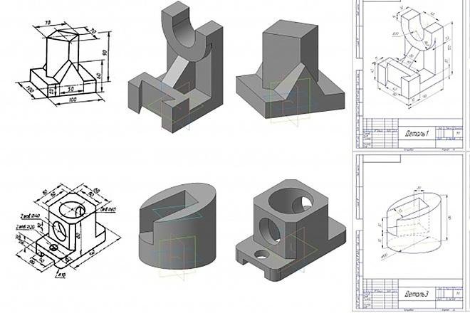 Чертеж в автокаде 3d