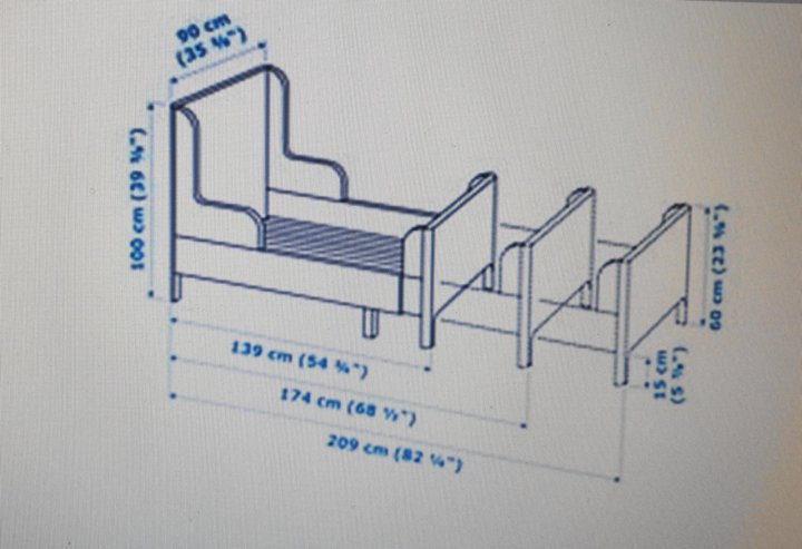 Кровать икеа детская размеры