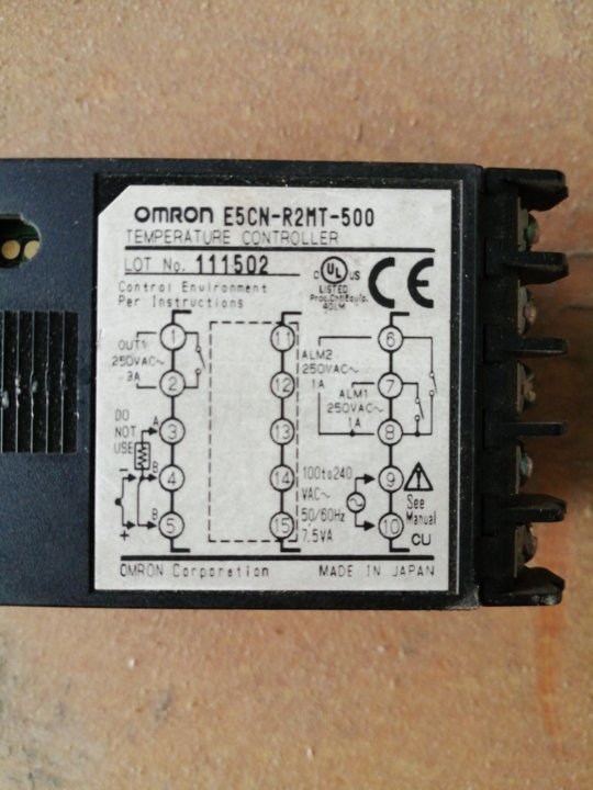 Omron e5cn схема подключения