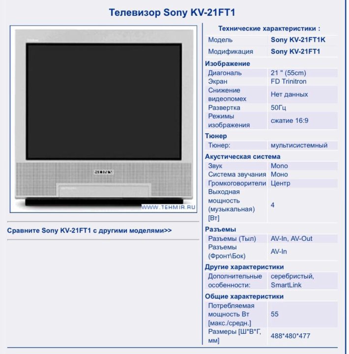 Схема телевизора сони kv 21ft1k