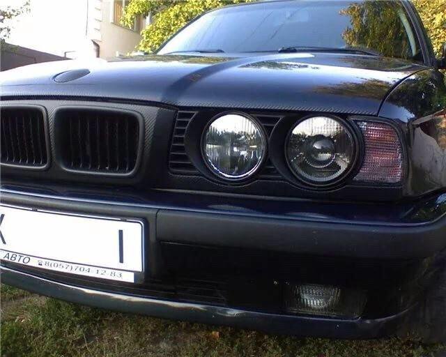 Hella dark style Headlights with lense For BMW E34