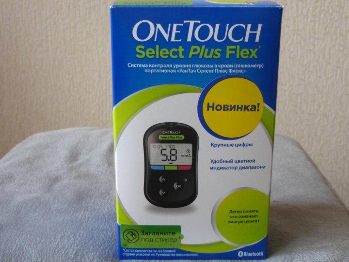 Глюкометр one touch select plus flex