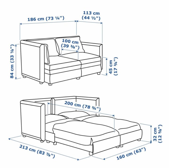 Размеры идеального дивана
