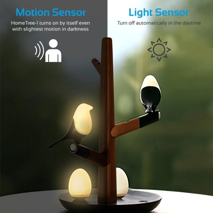 Hometree light of the tree. Настольная лампа promate hometree-1. detached motion. hometree yt-m1602-b2.