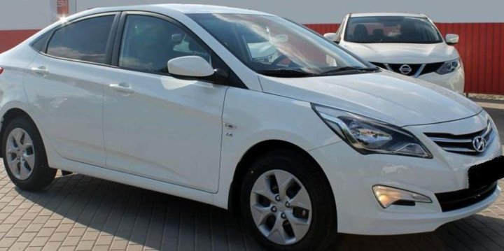 Как выглядит белый hyundai solaris