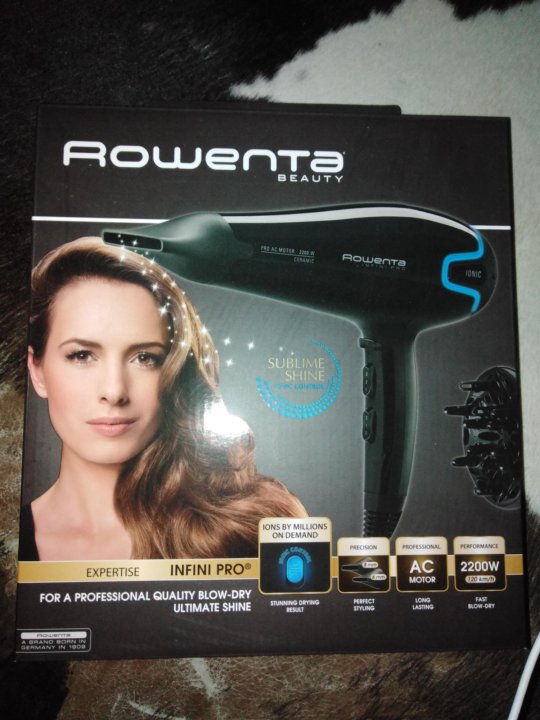 Фен ROWENTA EXPERTISE INFINI PRO AC MOTOR 2200 – купить в Краснознаменске,  цена 2 500 руб., продано 14 октября 2019 – Фены и укладка