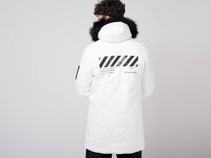 Белая парка off White