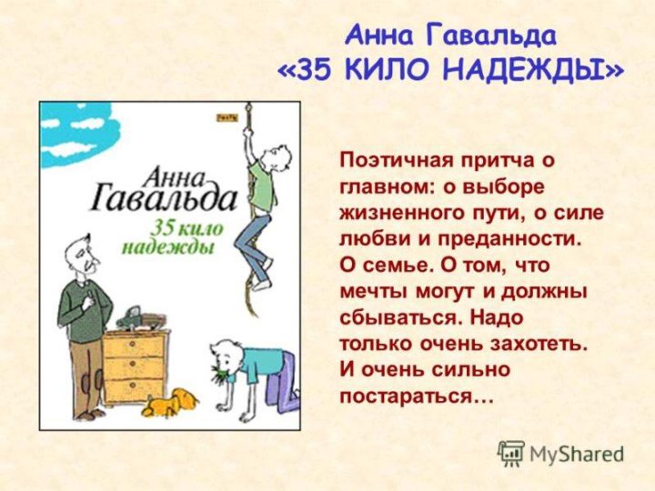 «35 кило надежды»: главные герои и краткое содержание