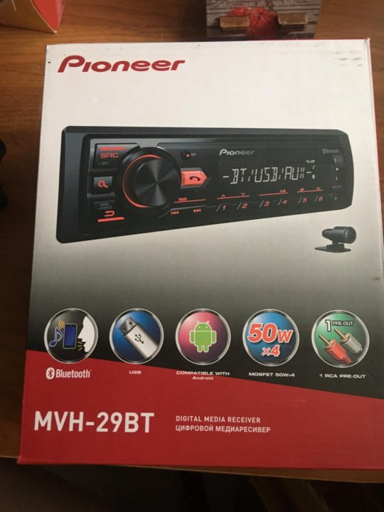 Магнитола pioneer mvh 29bt не включается