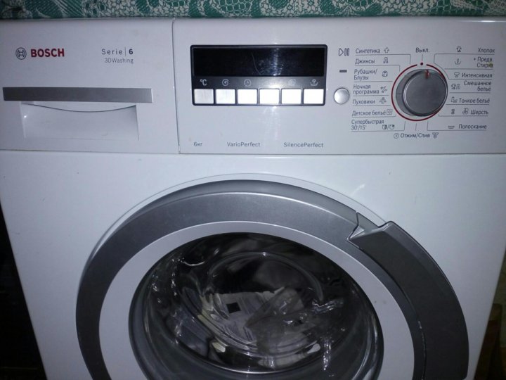 Стиральная машина bosch 3d washing serie 6