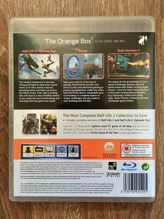 P box. The Orange Box ps3.