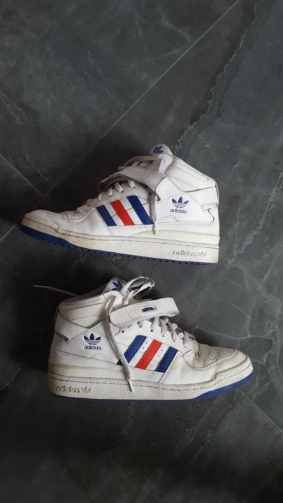 высокие кроссовки Adidas Forum Mid 45 размера – купить в Москве, цена 1 500  руб., продано 14 декабря 2019 – Обувь