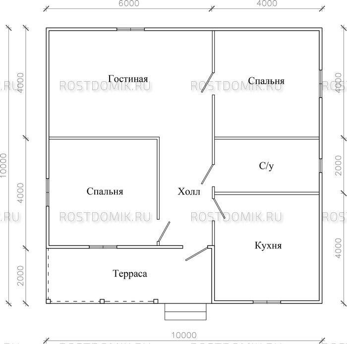 Планировка 10х10. Чертежи домов из бруса 10на10 одноэтажный. Чертежи одноэтажных домов 7на 10м. Дом 10х10 одноэтажный планировка. Проекты одноэтажных домов 10х10 планировка с размерами.