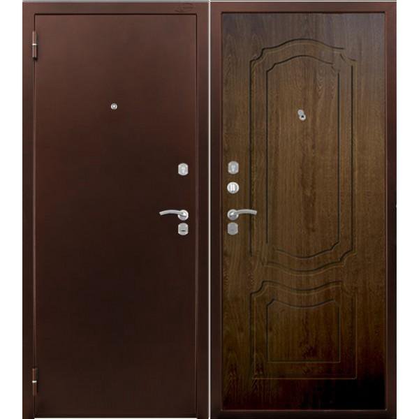 Дверь прораб 4,5см антик медь рустик дуб. Волжская дверная компания Чебоксары входные двери.