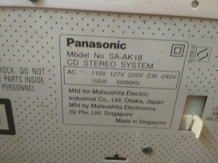 Panasonic sa ak18 схема