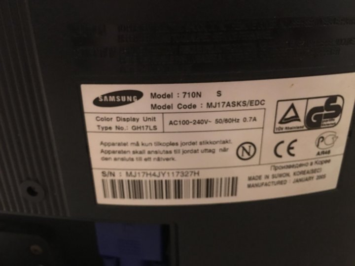Схема samsung syncmaster 710n