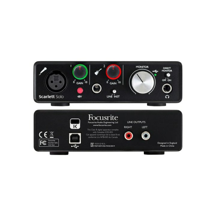 Звуковая карта focusrite scarlett solo 3rd gen