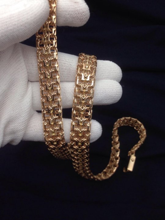 Плетение золотой цепочки фараон