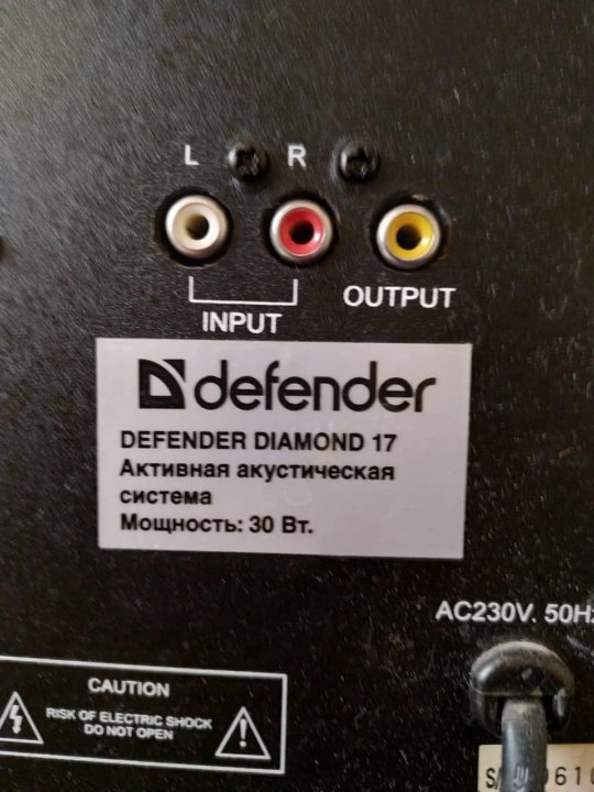 Колонки defender схема