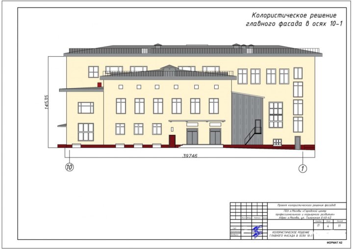 Колористическое решение дизайн проекта