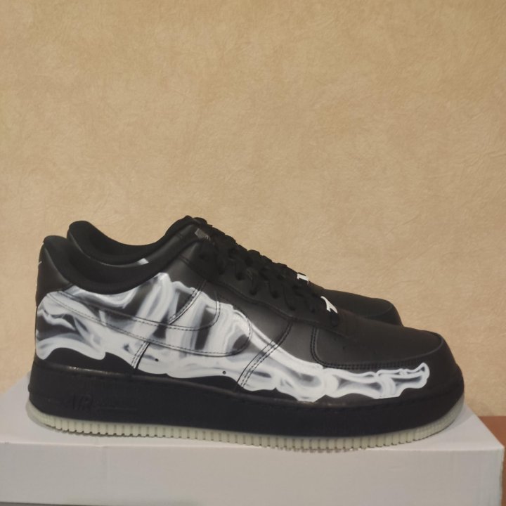 nike af1 black skeleton