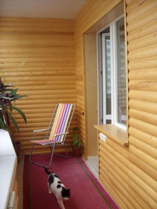 Наша компания предлагает внутреннюю отделку вашего балкона/лоджии блок-хаусом. Ч