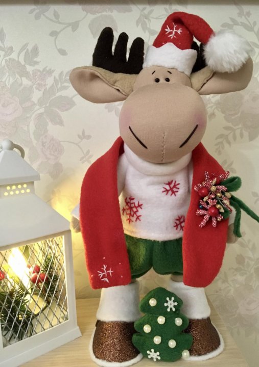 Интерьерная Игрушка Олень Новогодний