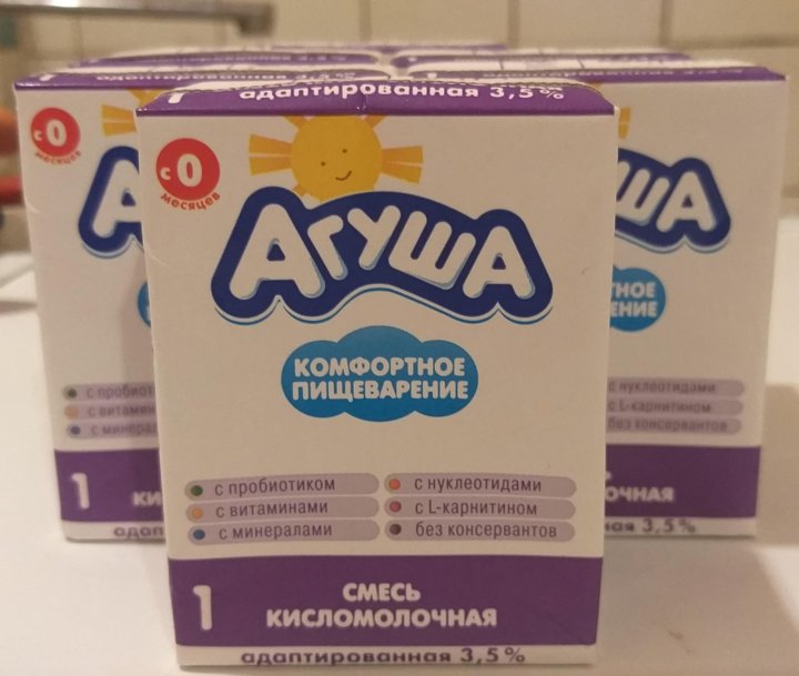 Отзыв о Смесь кисломолочная адаптированная Агуша 3.5% Ни дня без Агушки