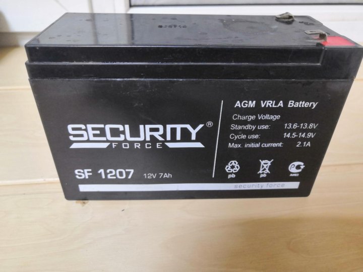 Agm vrla battery 12v. AGM VRLA Battery SF 1207 12v 7ah. Батарея Security Force SF 1207. AGM VRLA Battery 12v 7ah. Аккумулятор AGM VRLA 1207.
