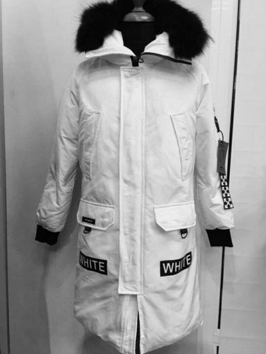 Белая парка off White