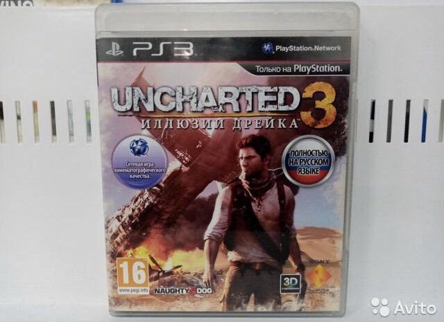 Uncharted 3 иллюзии Дрейка ps3 диск.