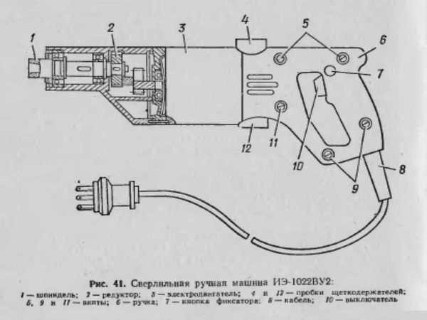 Дрель иэ 1036э схема
