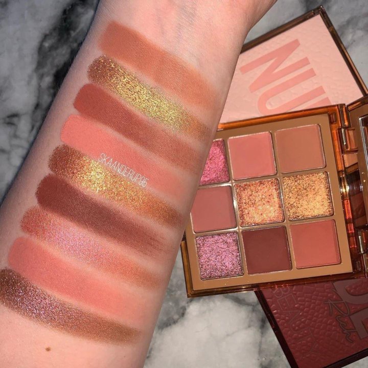 Huda Beauty Nude Palette Swatches Survivorpeach