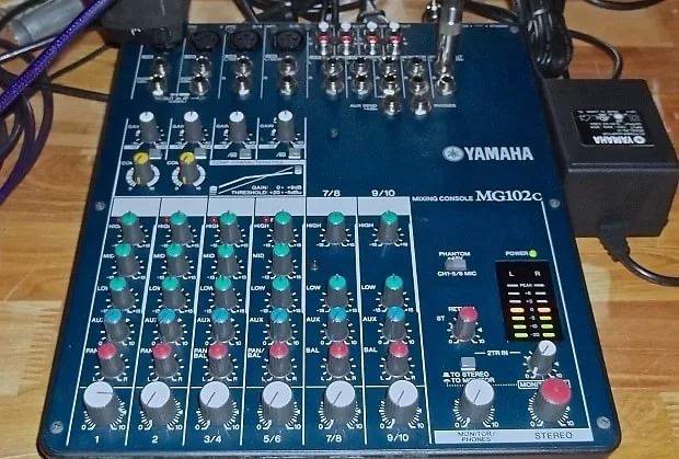 Yamaha mg 82cx стерео резисторы маркировка Микшерный пульт Yamaha MG102c - купить в Тюмени, цена 6 000 руб., продано 24 апр