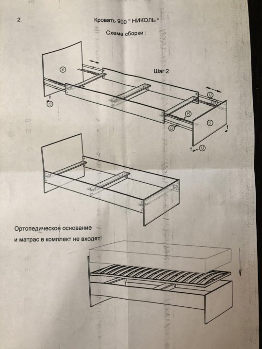 Двухъярусная кровать николь схема сборки