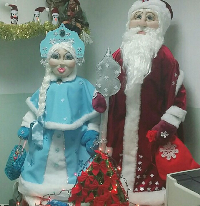 Дед Мороз своими руками из чулка, колготок....