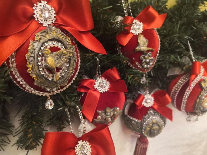 Новогодние Игрушки Из Бархата Новогодние Игрушки Из Бархата
