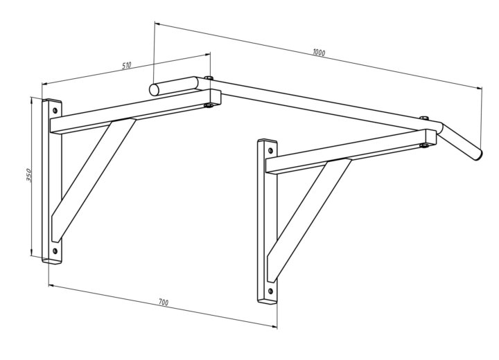 Турник настенный чертеж