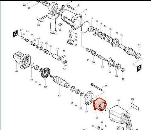 Схема перфоратора макита 2610