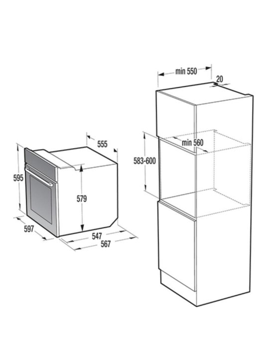 Электрический духовой шкаф gorenje bo735e20x m