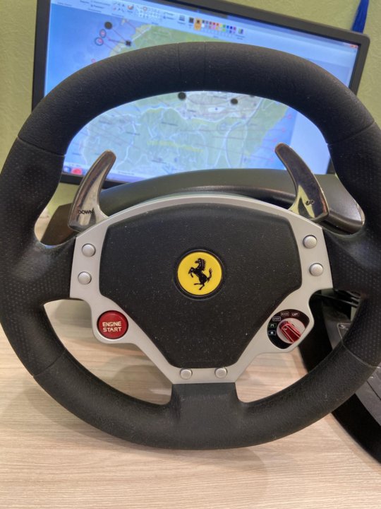 Thrustmaster ferrari f430. Руль Thrustmaster Ferrari f430. Штурвал Thrustmaster Ferrari.