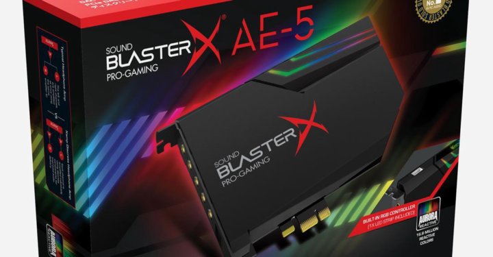 Звуковая карта creative sound blaster ae 5 plus обзор