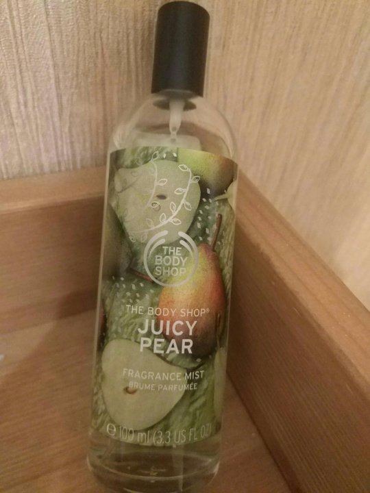 juicy pear fragrance mist body shop