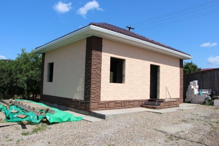 Проекты одноэтажных домов по технологии техноблок Проекты одноэтажных домов по технологии техноблок