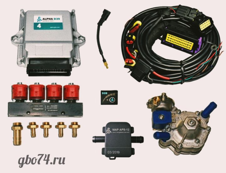 Гбо альфа. Комплект Alpha ГБО 5 поколение. Редуктор ГБО Альфа 4 поколения. ГБО 4 поколения Alfa. Газовое оборудование Alpha d39 форсунки.